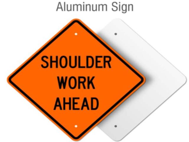 Rental store for SIGN -  SHOULDER WORK AHEAD in Mount Vernon WA